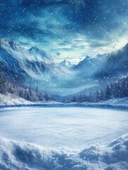 Obraz premium Winter World University Games Poster