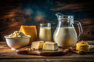 Low Light Dairy Photography: Milk, Cheese, Yogurt, Cream, Butter - Delicious Night Shots