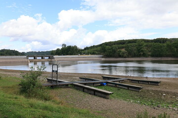 Blick auf die Sorpetalsperre bei Amecke im Sauerland