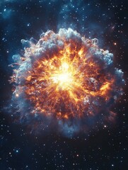 Night Sky Explosion