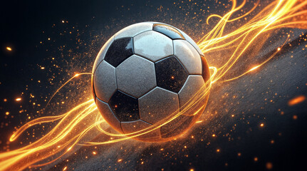 Fototapeta premium soccer ball effect