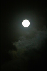 evocative image of a full moon at night

