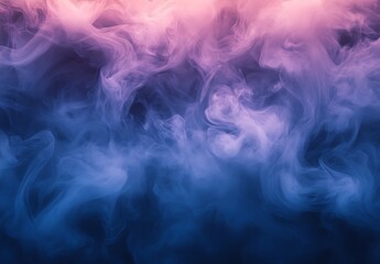 Obraz premium Abstract swirling blue and pink smoke art