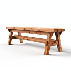 Classic Modern Wooden Bench for Park Areas