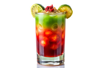 cocktail with lime and mint