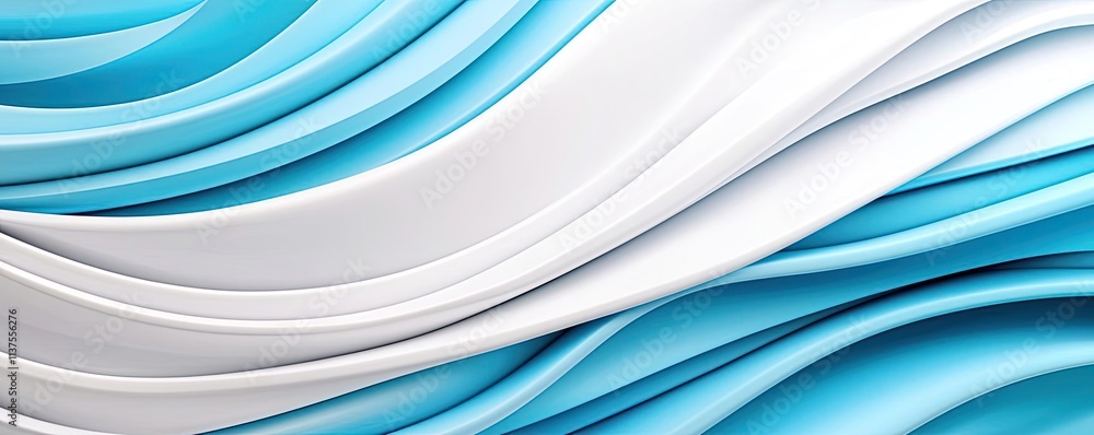 Poster wave abstract background concept. abstract wave background in shades of blue and white for modern de