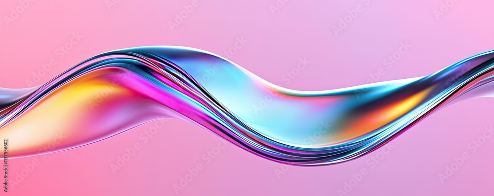 Poster wave abstract background concept. abstract wave pattern in vibrant colors, showcasing fluidity and m