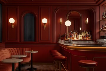 Classic martini with olive garnish