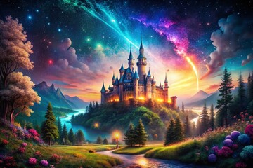 Magical Backgrounds: Fantasy Photo Backdrops, Enchanted Scenery, Mystic Photo Effects, Surreal Photography, Dreamlike Images,  Whimsical Backdrops,  Mystical Scenes