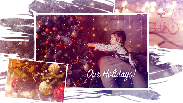 Christmas Slideshow contains 70 media placeholders and 26 text placeholders. Available in 4K.