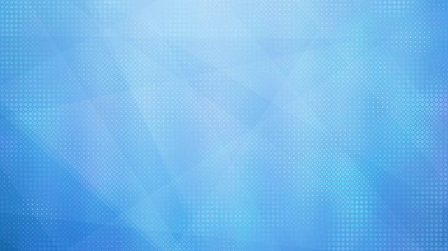 Dynamic Light Blue Background with Shifting Halftone Patterns and Futuristic Slow Motion Geometric Design