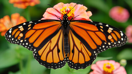 A beautiful photo of a colorful butterfly resting against a natural landscape, perfect as a banner background for a cover or social media design.