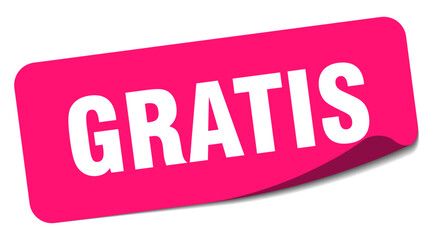 GRATIS sticker on white background