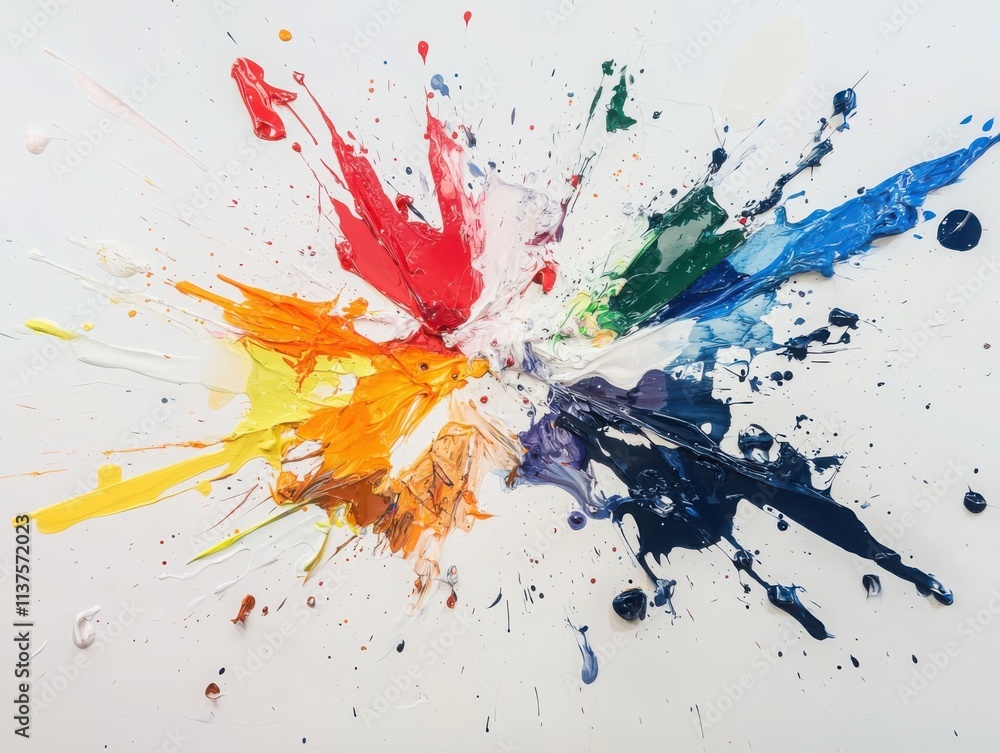 Poster dynamic paint splash artistry abstract studio creative canvas colorful environment artistic perspect