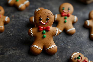 Obraz premium Sweet Whimsy: The Enchanting Tale of a Spiced Cookie Character