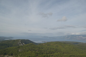 Mountain landscape in Turkey. A mountain landscape from a bird's-eye view.