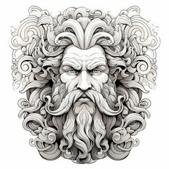 Fototapeta premium Mythical Creatures from Ancient Greece in Vector Art