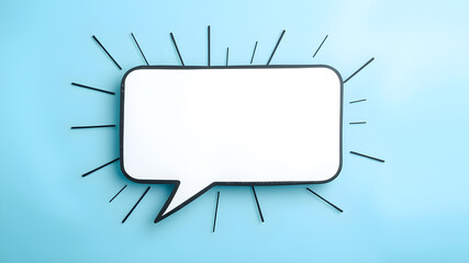 Hand drawn speech buble. Speech bubbles talk bubbles. AI generated image, ai.