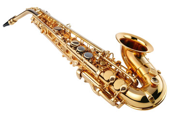Obraz premium saxophone isolated on white background