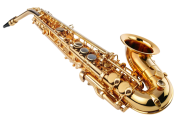 saxophone isolated on white background