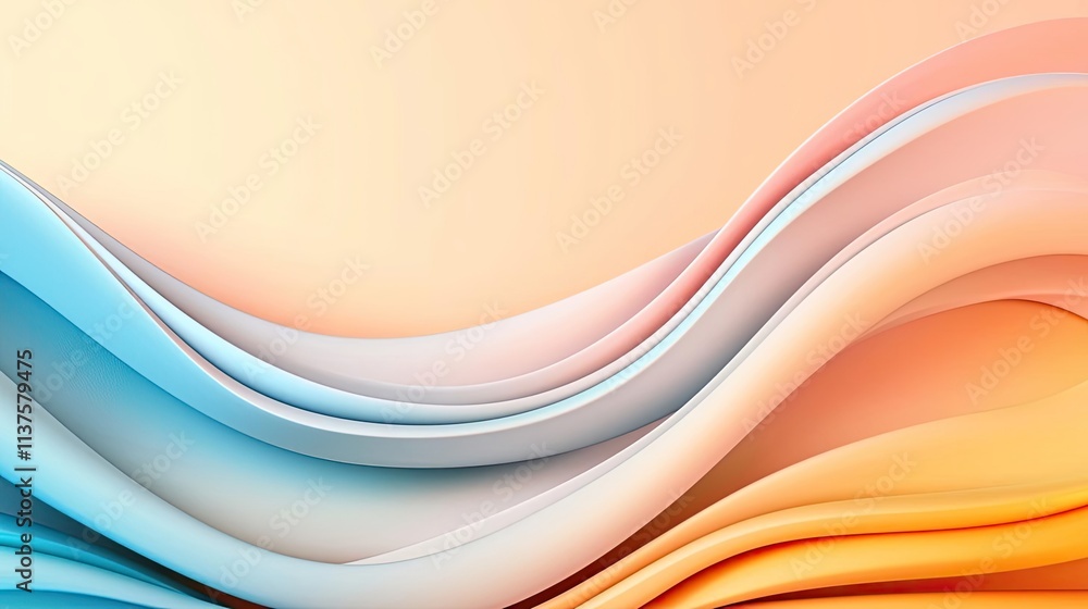 Poster wave abstract background concept. abstract colorful waves design for modern backgrounds and creative