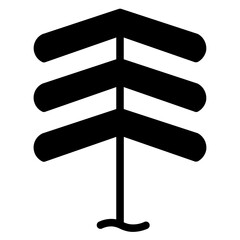 Jungle Nature Tree Glyph Icon