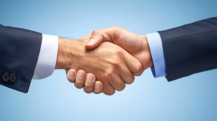 Handshake representing agreement and partnership in a professional setting.
