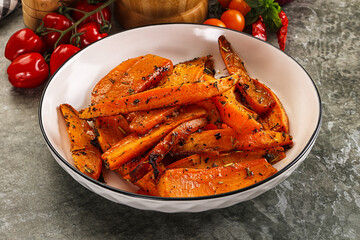 Baked batat with with spices