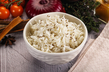 Indian cuisine jeera basmati rice