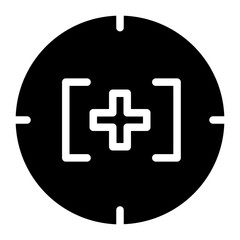 Shoot Sniper Target Glyph Icon