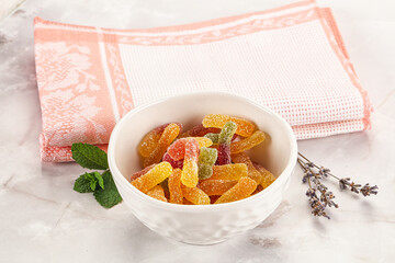 Sweet and sour marmalade worms