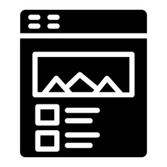 App Computer Web Glyph Icon