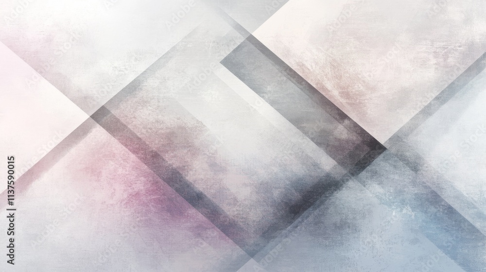 Leinwandbilder abstract geometric background with soft colors and textured layers