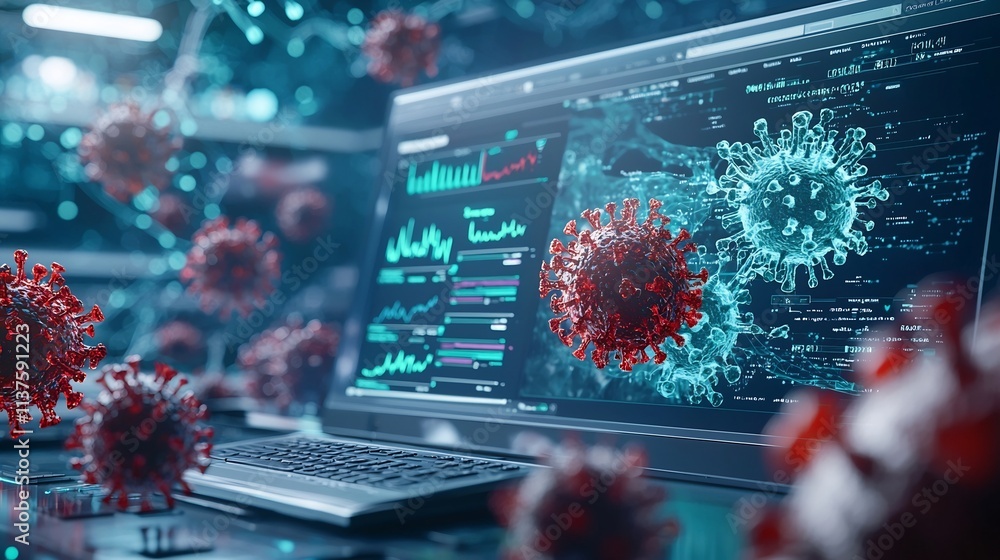 Poster advanced healthcare monitoring system with virtual twin tracking disease outbreaks and issuing pande