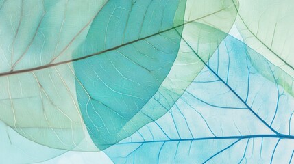 Delicate Leaf Veins: A Tranquil Botanical Abstract