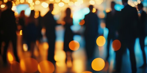 Nightlife Scene with Blurred Background
