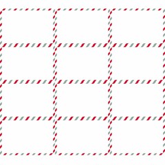 repeating grid pattern with thin red and gray lines creating a plaid-like effect. The pattern is set against a white background.