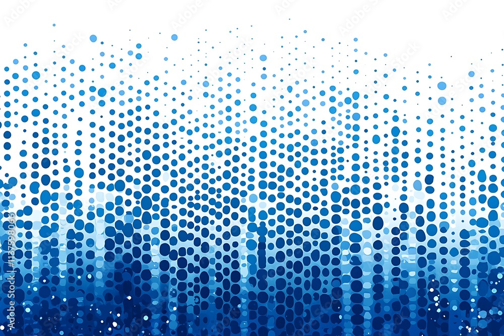 Aufkleber abstract blue circle pattern background design