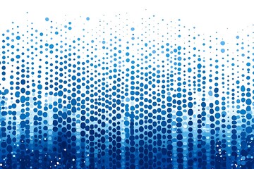 Abstract Blue Circle Pattern Background Design