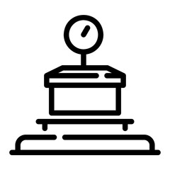 Naklejka premium scale Line Icon