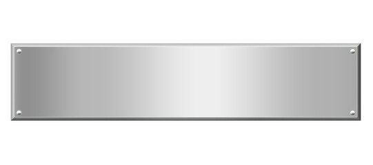 Obraz premium 銀の金属プレートＣ