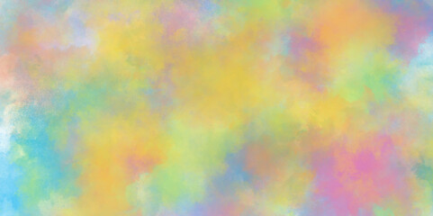 Old watercolor paper background with watercolor splashes, Multi colored pastel background of watercolor, pastel watercolor summer delicate paint of various colors and watercolor stains.