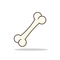 Vector illustration of pet bone cartoon design 