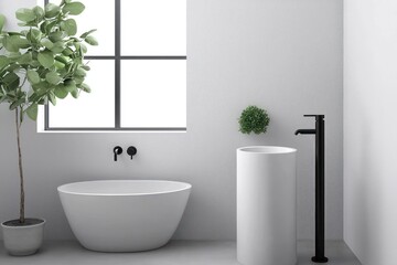 Open-plan living space with light walls, wooden furniture, and simple accents for a calm vibe.