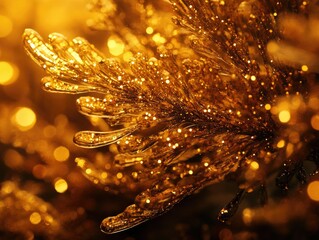 Sparkling Gold Branches