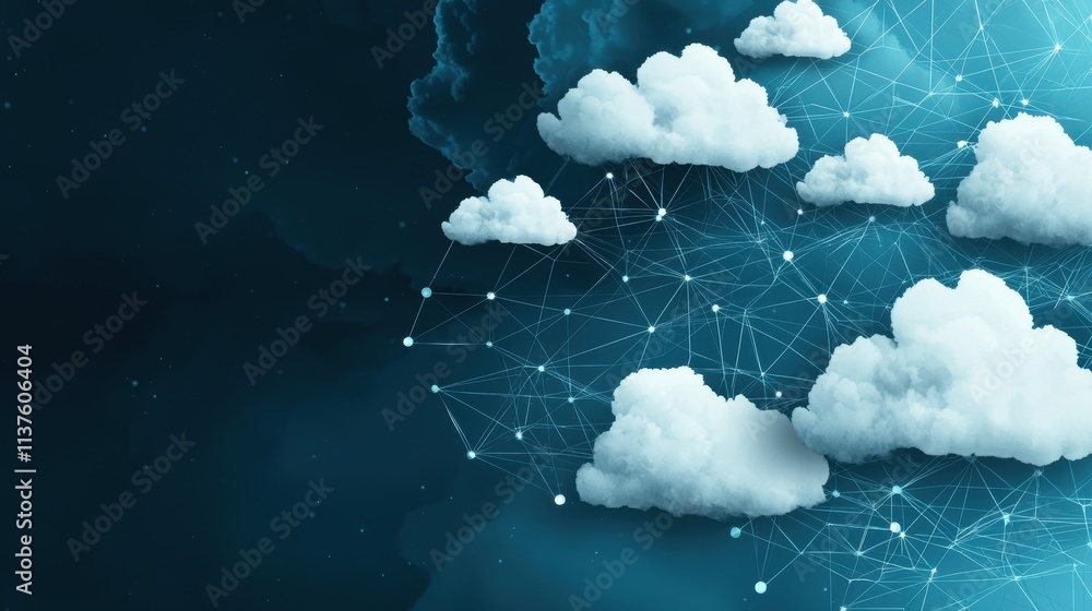 Poster a secure cloud based platform stores a vast network of patient data, representing the potential of e