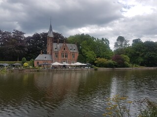 Kasteel Minnewater in Bruges, Belgium.