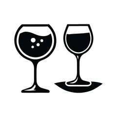 wine icon symbol logo template