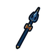 Shiva Trident icon vector illustration, Diwali day flat icon