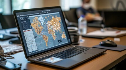 A comprehensive map of a measles outbreak with an AI powered virtual twin system analyzing and assessing the vaccination coverage to support public health decision making and intervention strategies